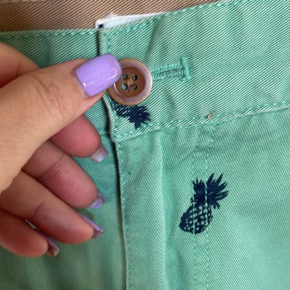 IZOD men’s Saltwater pineapple print chino cotton shorts flat front pockets 40 - Picture 5 of 12